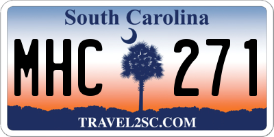 SC license plate MHC271