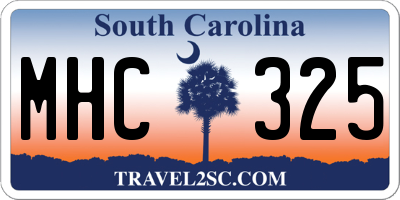 SC license plate MHC325