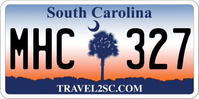 SC license plate MHC327