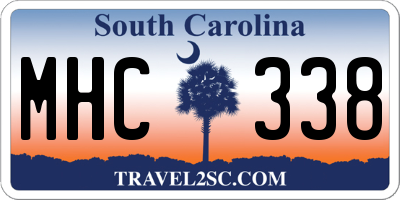 SC license plate MHC338