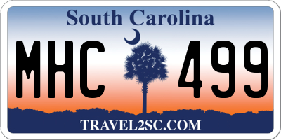 SC license plate MHC499