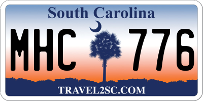 SC license plate MHC776