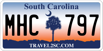 SC license plate MHC797