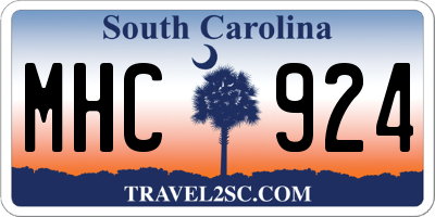 SC license plate MHC924