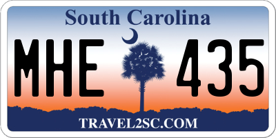 SC license plate MHE435