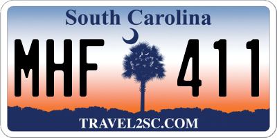 SC license plate MHF411
