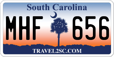 SC license plate MHF656