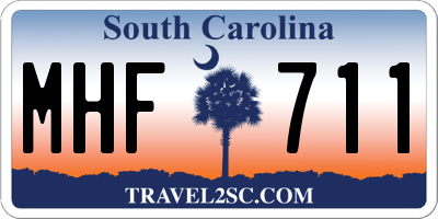 SC license plate MHF711