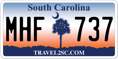 SC license plate MHF737