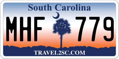 SC license plate MHF779