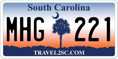 SC license plate MHG221