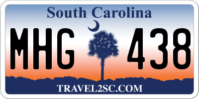 SC license plate MHG438