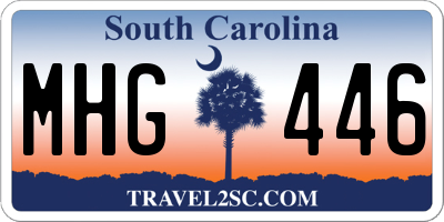 SC license plate MHG446
