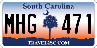 SC license plate MHG471