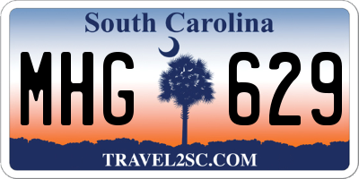 SC license plate MHG629