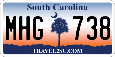 SC license plate MHG738