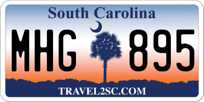 SC license plate MHG895