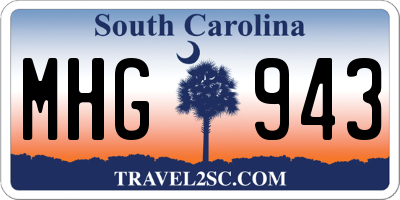 SC license plate MHG943
