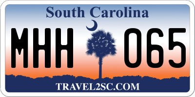 SC license plate MHH065