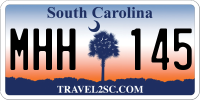 SC license plate MHH145