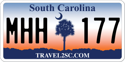 SC license plate MHH177