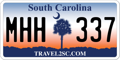 SC license plate MHH337