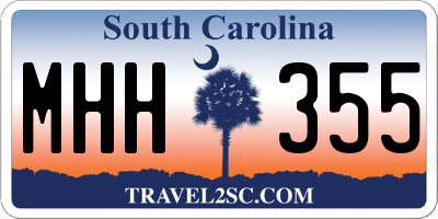 SC license plate MHH355