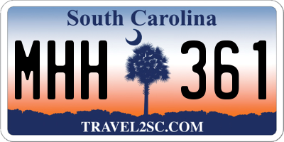 SC license plate MHH361