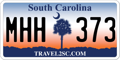 SC license plate MHH373