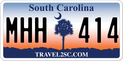 SC license plate MHH414