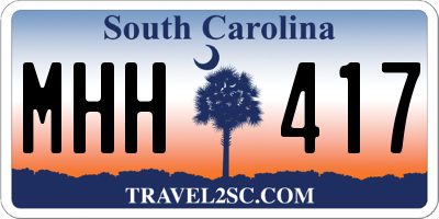SC license plate MHH417