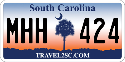 SC license plate MHH424