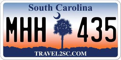 SC license plate MHH435