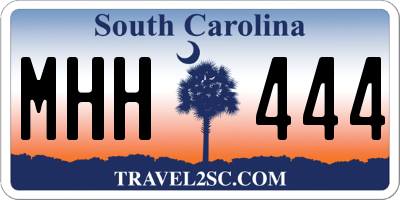 SC license plate MHH444