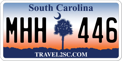 SC license plate MHH446
