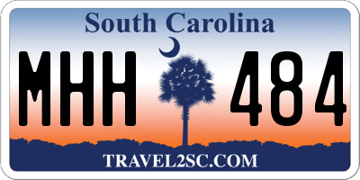 SC license plate MHH484