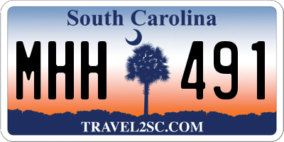 SC license plate MHH491