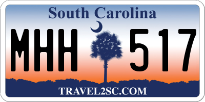 SC license plate MHH517