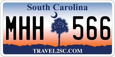 SC license plate MHH566