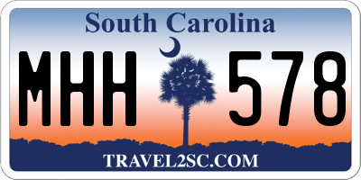 SC license plate MHH578