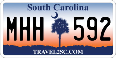 SC license plate MHH592