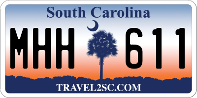 SC license plate MHH611