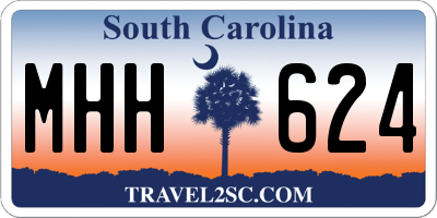 SC license plate MHH624