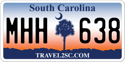 SC license plate MHH638