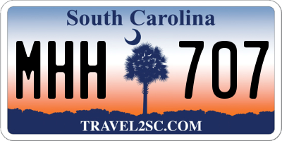 SC license plate MHH707
