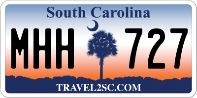SC license plate MHH727
