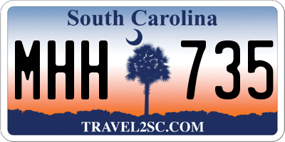 SC license plate MHH735