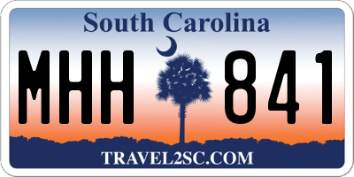 SC license plate MHH841