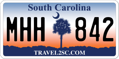 SC license plate MHH842