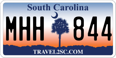 SC license plate MHH844